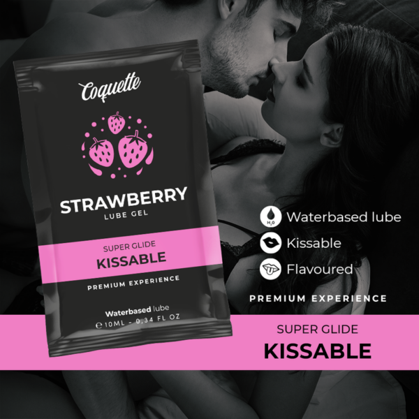 COQUETTE CHIC DESIRE - POCKET LUBRICANTE KISSABLE BASE AGUA FRESA 10 ML - Image 3