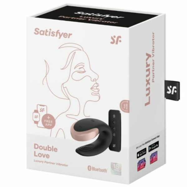 SATISFYER - APP DOUBLE LOVE VIBRADOR PAREJAS LUXURY NEGRO - Image 5