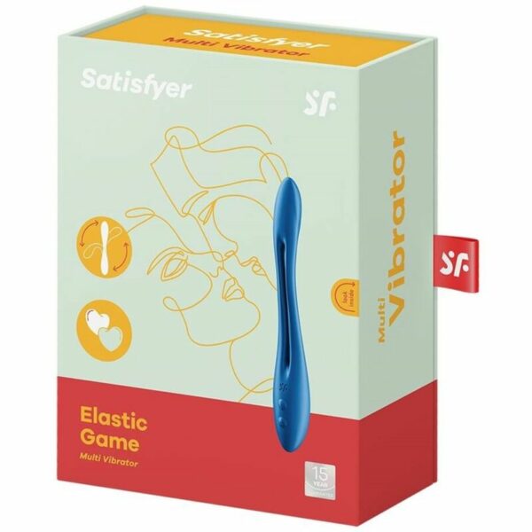 SATISFYER - ELASTIC GAME MULTI VIBRADOR AZUL - Image 4