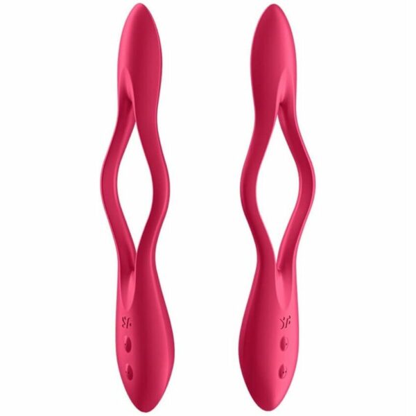 SATISFYER - ELASTIC JOY MULTI VIBRADOR ROJO - Image 2