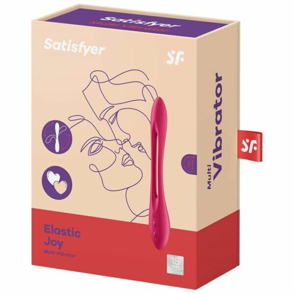 SATISFYER - ELASTIC JOY MULTI VIBRADOR ROJO - Image 4
