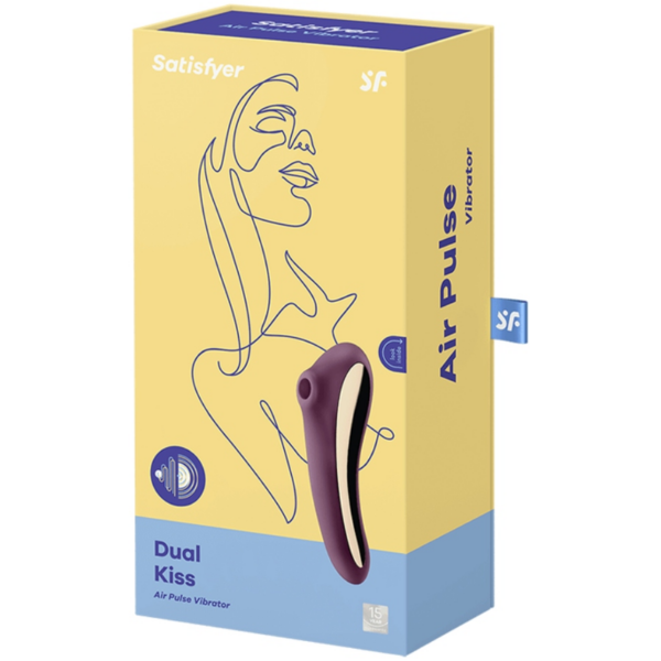 SATISFYER - DUAL KISS ESTIMULADOR CLITORIS PURPURA - Image 4