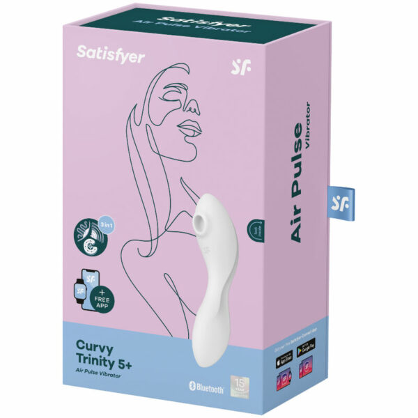 SATISFYER CURVY TRINITY 5 ESTIMULADOR Y VIBRADOR APP - AZUL - Image 4