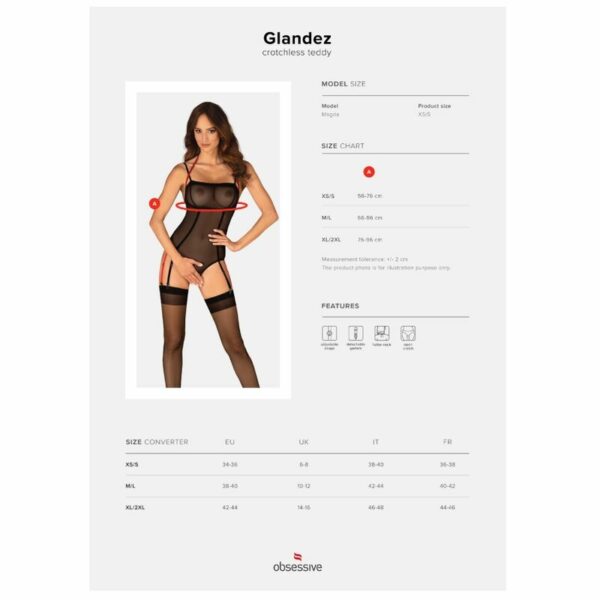 OBSESSIVE - GLANDEZ TEDDY CROTCHLESS M/L - Image 5