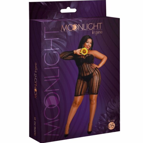 MOONLIGHT - MODELO 5 VESTIDO NEGRO TALLA UNICA / PLUS SIZE - Image 3