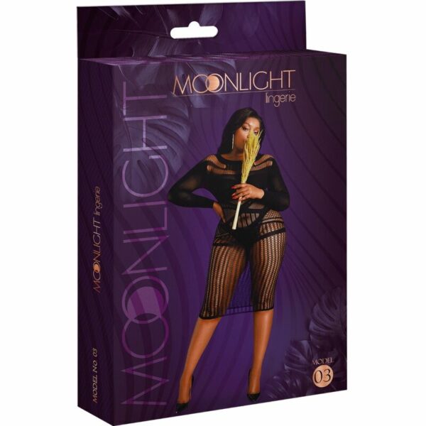 MOONLIGHT - MODELO 3 VESTIDO NEGRO TALLA UNICA / PLUS SIZE - Image 3
