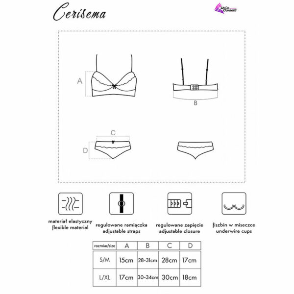 LIVCO CORSETTI FASHION - CERISEMA LC 21005 BRA + PANTY CORAL - Image 5