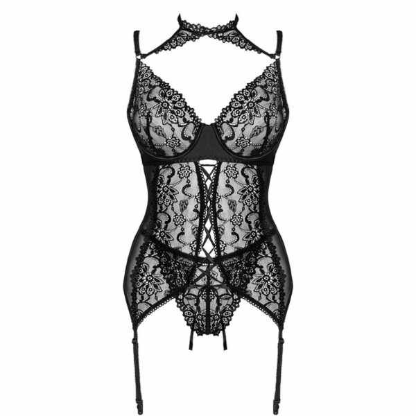 LIVCO CORSETTI FASHION - GIELLANDRA FOR THE SENSES COLLECTION CORSET + PANTY NEGRO - Image 3