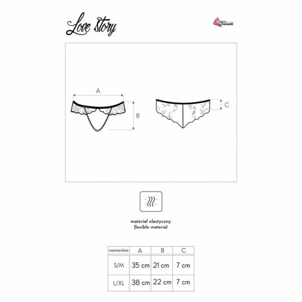LIVCO CORSETTI FASHION - LOVE STORY LC 90679 PANTY NEGRO - Image 5