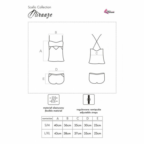 LIVCO CORSETTI FASHION - MIRAAZE LC 90567 CAMISETA + SHORTS NEGRO - Image 4