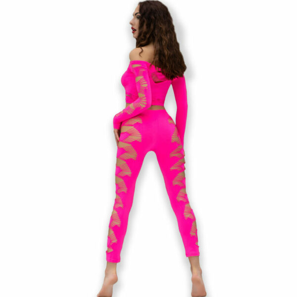 CHILIROSE - CR 4632 TOP  PANTALON FUCSIA S/L - Image 2