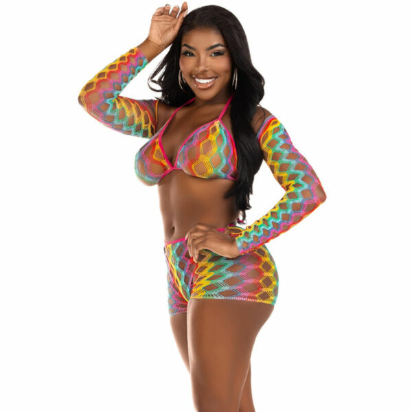 LEG AVENUE - SET TRES PIEZAS MULTICOLOR - Image 3
