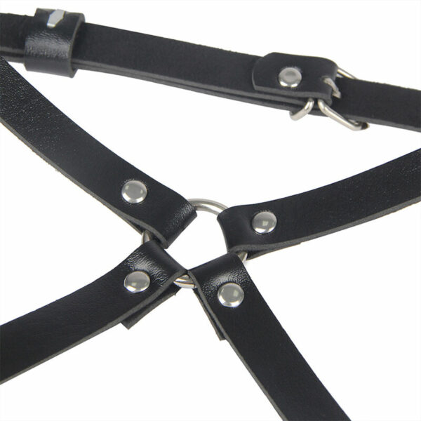 SUBBLIME - ARNÉS CINTURA Y PIERNAS CUERO NEGRO TALLA ÚNICA - Image 5