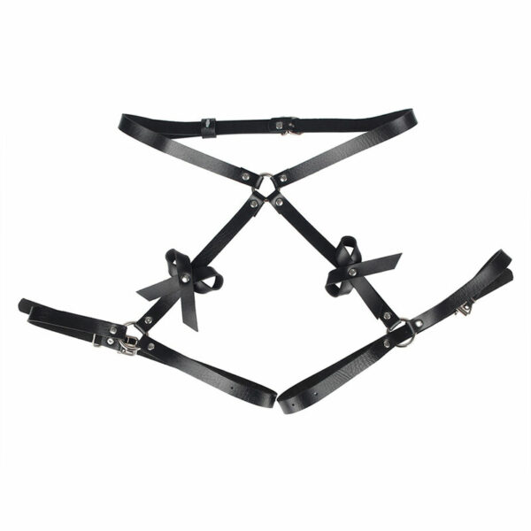 SUBBLIME - ARNÉS CINTURA Y PIERNAS CUERO NEGRO TALLA ÚNICA - Image 4