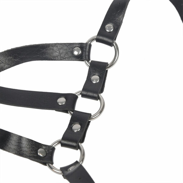 SUBBLIME - ARNÉS DE CUERPO CORREAS AJUSTABLE CUERO NEGRO TALLA ÚNICA - Image 5