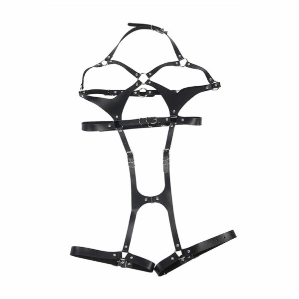 SUBBLIME - ARNÉS CUERPO ENTERO CON HEBILLAS CUERO NEGRO TALLA ÚNICA - Image 4