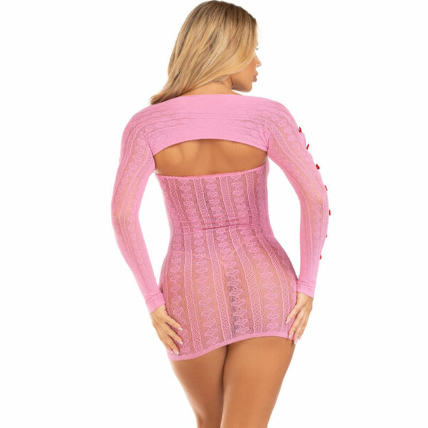LEG AVENUE - VESTIDO CORAZON  LAZOS ROSA TALLA ÚNICA - Image 3