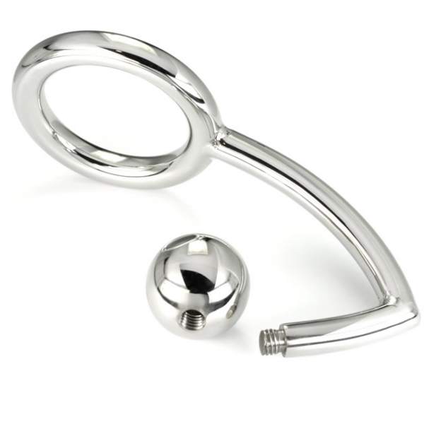 METAL HARD - COCK RING ANILLO CON GANCHO INTRUDER ANAL 45MM - Image 2