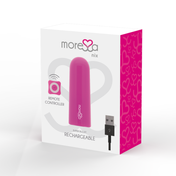 MORESSA - NIX POTENTE VIBRADOR MULTI JUEGOS CONTROL REMOTO ROSA - Image 3